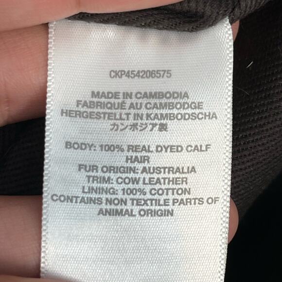 MADEWELL The Medium Transport Tote: Printed Calf Hair Edition in Pecan - Picture 12 of 12